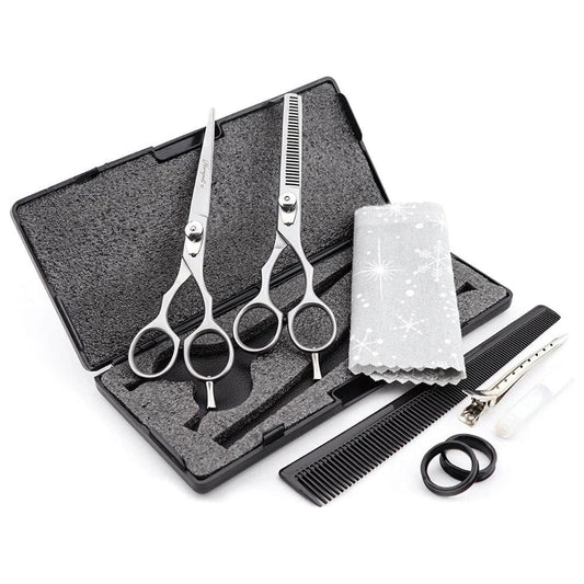 Professional 6" Hairdressing Barber Scissors Set Thinning Shears