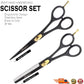 Professional Black 6" Hairdressing Thinning Scissors Hair Cutting Shears Set - HARYALI LONDON