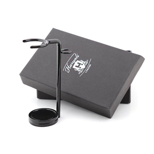 Shaving Stand for Shaving Brush and Razor in Black Color - HARYALI LONDON