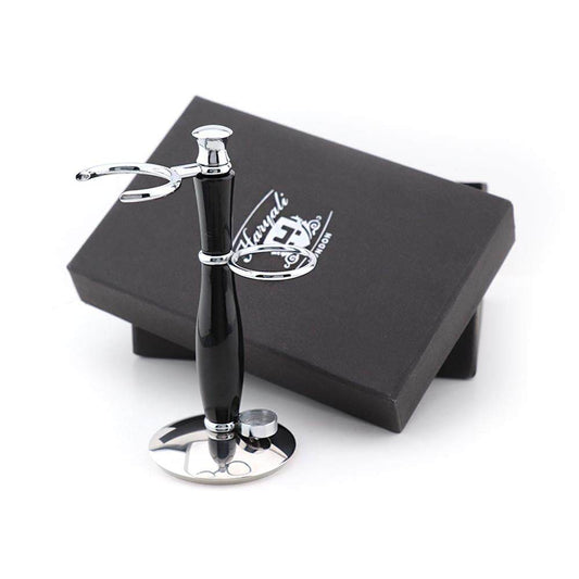 Shaving Stand in Black and Silver Color - HARYALI LONDON