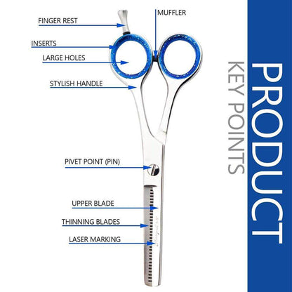 Thinning Cutting Scissors Barber Hair Texturing Shears - HARYALI LONDON