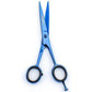 5.5” Blue Hair Cutting Salon Shears Barber Scissors - HARYALI LONDON