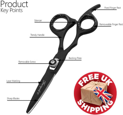 Hairdressing Thinning Hair Cutting Hairdresser Scissors Set - HARYALI LONDON