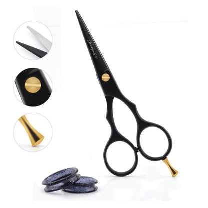 Haryali Black 5” Beard & Moustache Hair Trimming Scissor - HARYALI LONDON