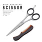 Beard & Mustache Hair Trimming Scissor + Beard Comb - HARYALI LONDON