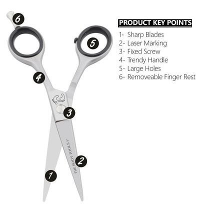 Beard & Mustache Hair Trimming Scissor + Beard Comb - HARYALI LONDON