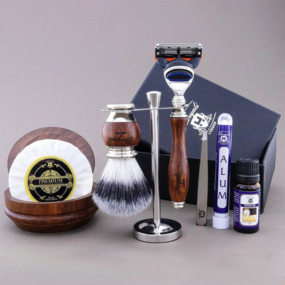 Haryali's Wooden Range Shaving Kit - HARYALI LONDON