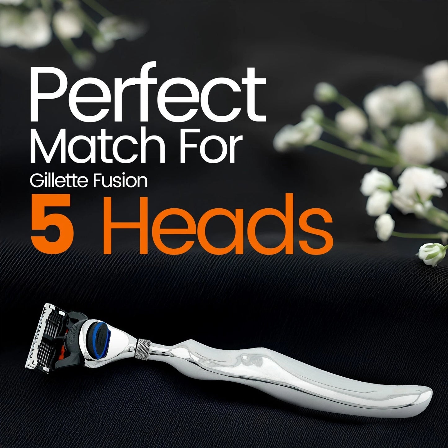 5 Blade Shaving Razor Stainless Steel Wavy Long Handle - HARYALI LONDON
