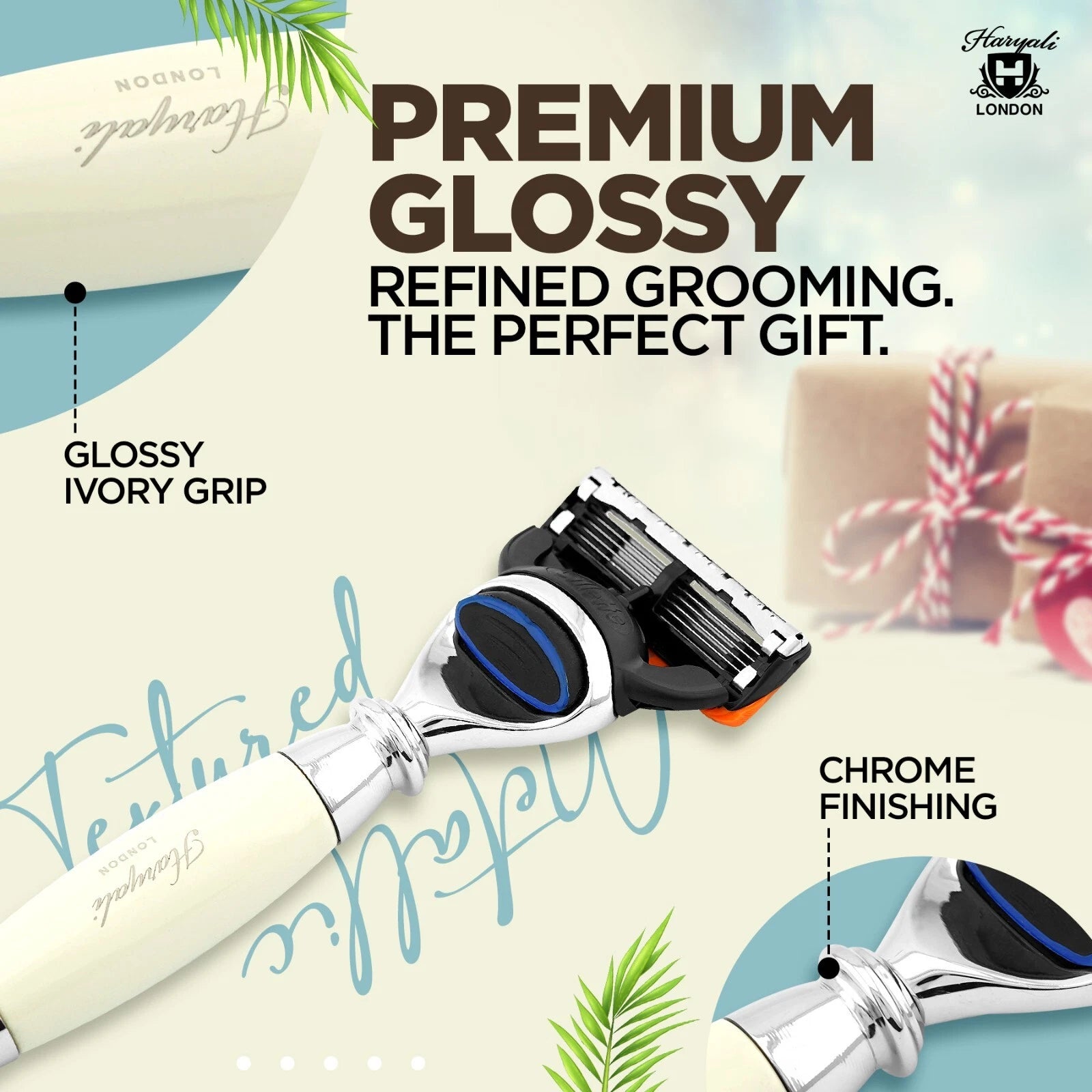 Tandoori Half Ivory 5 Blade Razor for Men - HARYALI LONDON