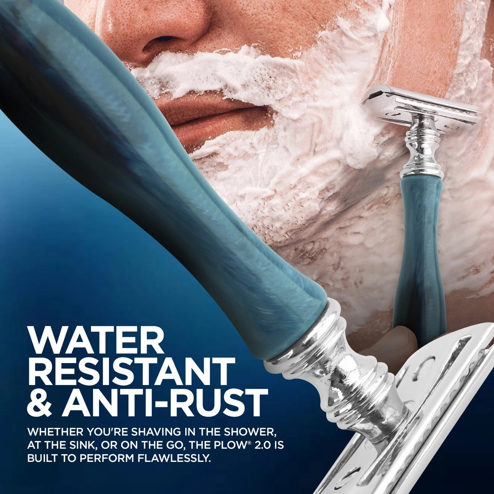 Haryali's Double Edge Safety Razor - Blue - HARYALI LONDON