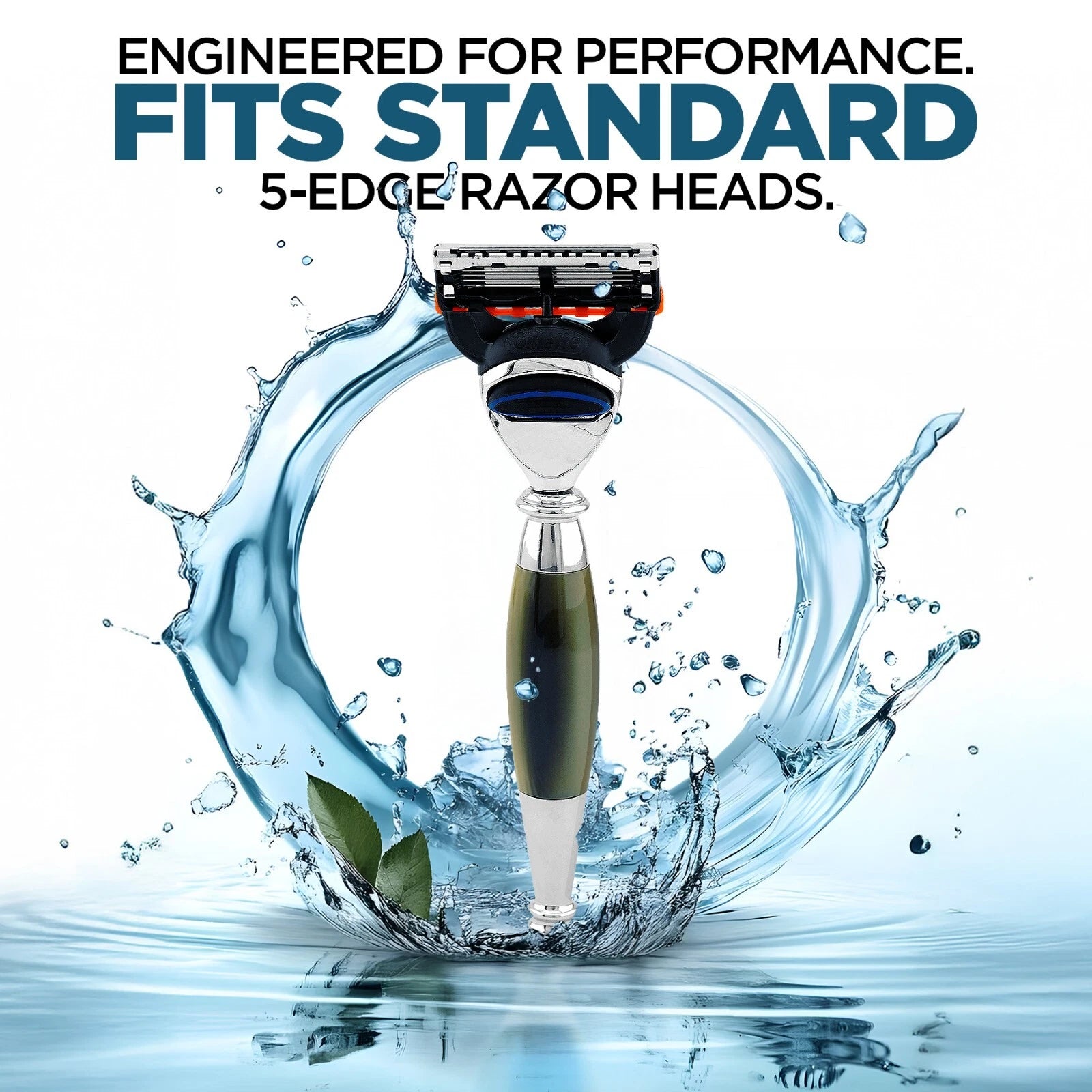 Tandoori 5 Blade Razor Half Tortoise Horn Imitation - HARYALI LONDON