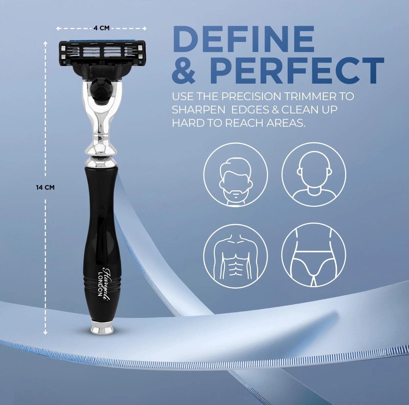 Apex 3 Blade Razor in Black - HARYALI LONDON