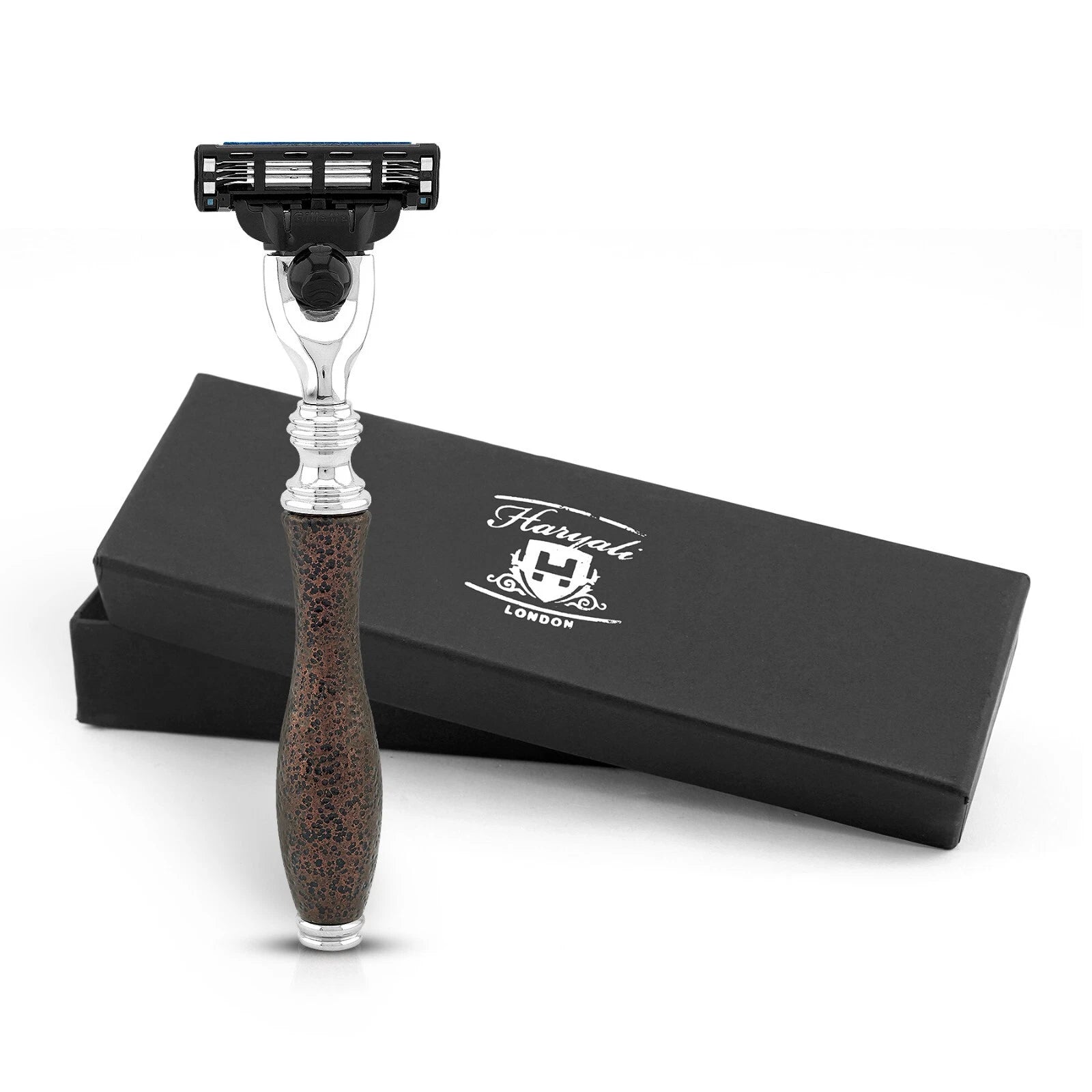 Antique 3 Blade Razor in Metallic Maroon