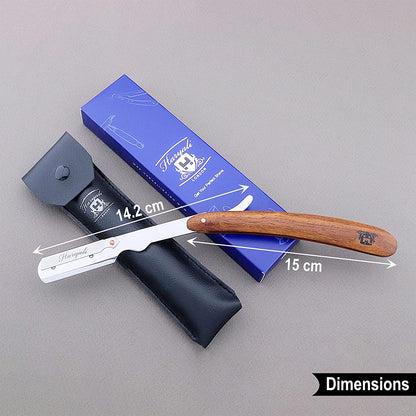 Haryali's Wooden Straight Razor Set