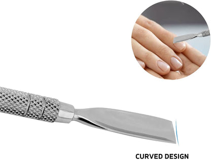 Stainless Steel Made Cuticle Knife & Pusher for Finger Nails Unisex - HARYALI LONDON