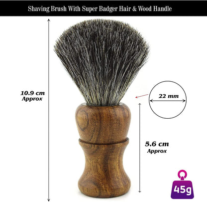 Haryali's Straight Edge Razor Kit - Wood Handle