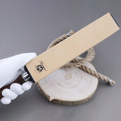 Leather Strop - Paddle Strop - 4 sided Honing Tool - Straight Razor Strop - HARYALI LONDON