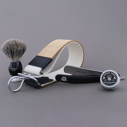 Haryali's Straight Razor Set - Black Color