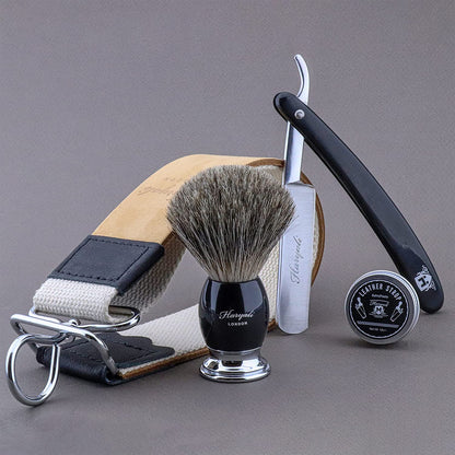 Haryali's Straight Razor Set - Black Color