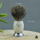 Haryali London 3Pcs Shaving Kit with 3 Edge Razor & Super Badger Brush with Leather Pouch - Shaving Gift Set - HARYALI LONDON