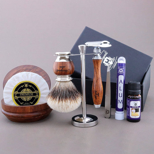 Haryali's Wooden Range Shaving Kit