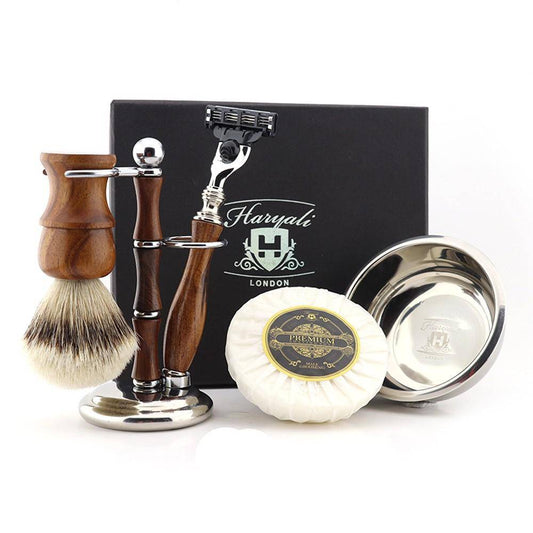 Haryali's Wooden Shaving Set 